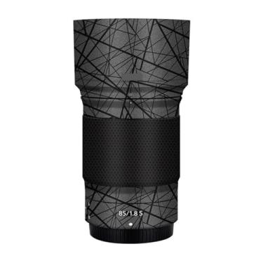 Imagem de Adesivo protetor de câmera de película de vinil para Nikon Z 85 mm F1.8S protetor acessórios de fotografia (cinza cruzado)