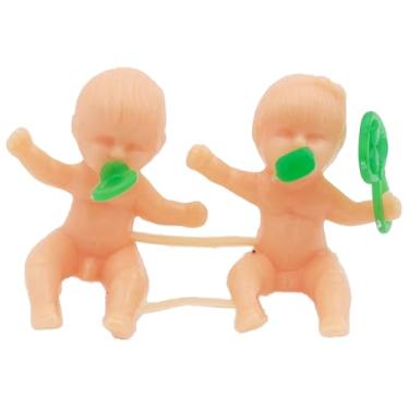 Imagem de Conjunto com 50 Brinquedinhos Mini Brinquedo Plástico Nacional Kit para Lembrancinhas Mimos Prendas Sacolinha Surpresa Festas (50 Casal Gemêos mini bebês)