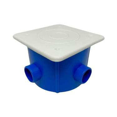 Imagem de Caixa de passagem redonda com tampa plastica nade