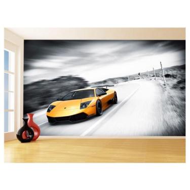 Imagem de Papel De Parede 3D Carro Lamborghini Aventador 3,5M Car177 - Você Deco