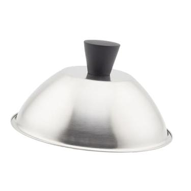 Imagem de Bothyi Tampa para grelha de hambúrguer, redonda, multifuncional, com cúpula de derretimento, para grelhar hambúrgueres e churrasco ao ar livre, 19.6 Cm
