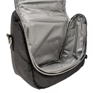 Imagem de Lancheira Bolsa Térmica Preta Juvenil Escolar Marmita