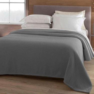 Imagem de Cobertor Dupla Face Dots 2,20x2,40m Zinco Toque Macio Jolitex