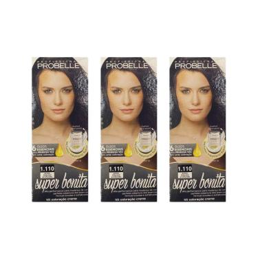 Imagem de Coloraçao Probelle Super Bonita 1.110 Preto Int Profundo-3Un