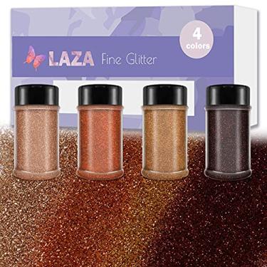 Imagem de Laza Glitter ultrafino, 4 cores, 80 ml, artes e artesanato, glitter, mistura de lantejoulas, pó ultrafino, para arte em unhas de resina epóxi, decoração de geleca, cartão de casamento, flores, scrapbook - final do outono