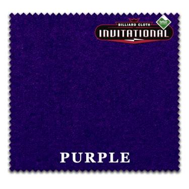 Imagem de Championship Invitational Teflon Bilhar mesa de bilhar pano de feltro - com manchas - trilhos pré-cortados - revendedor autorizado (roxo, 2,4 m)