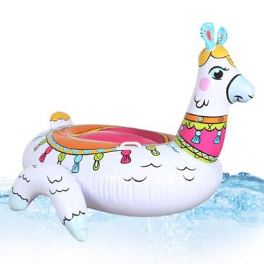 Imagem de Boia Inflável | Bóia Alpaca Insuflável Para Piscina | Colchão Flutuante Brinquedos Aquáticos Verão Para Crianças Lago Rio Natação Decoração Festa Exterior