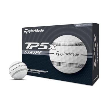Imagem de TaylorMade Golf 2024 TP5X Stripe uma dúzia de bolas de golfe