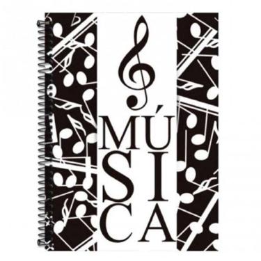 Imagem de Caderno Univ Espiral 70 Folhas Música Pentagramas Romitec