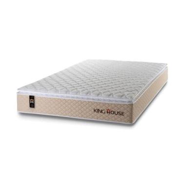 Imagem de Colchão King Size Alford 193x203x28 Bege c/ Molas Ensacadas - King Hou