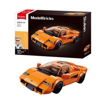 Imagem de Brinquedo Infantil Bloco de Montar Carro de Corrida com 264 Peças Mult