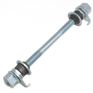 Imagem de Meuey Lyot Eixo de bicicleta prateado 142 mm/5,59 pol. Kit de arruela de porca de bloqueio cônico para mountain bikes, 1 peça