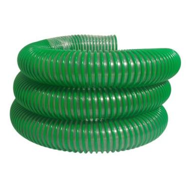 Imagem de Mangueira de Sucção Leve Verde Transparente 2.1/2 Motobomba Descarga 1