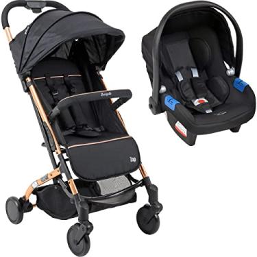 Imagem de Carrinho de Bebe com Bebe Conforto Burigotto Zap Metal Cobre