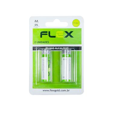 Imagem de Pilha Alcalina Aa 02 Unidades Flex Fx-aak2