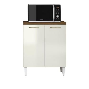 Imagem de Balcão Aramoveis Atenas 2 Portas 70cm Com Tampo Atacama Com Off White