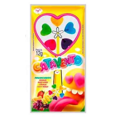 Imagem de Pirulito Catavento Coração Sabores Sortidos 12g com 1 Unidade