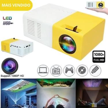 Imagem de Mini Projetor Filme Hdmi Lcd Full Hd Datashow 600 Lumens Portátil - RO