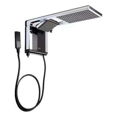 Imagem de Chuveiro Acqua Ultra Duo elétrico de parede preto cromado 7800W 220v L