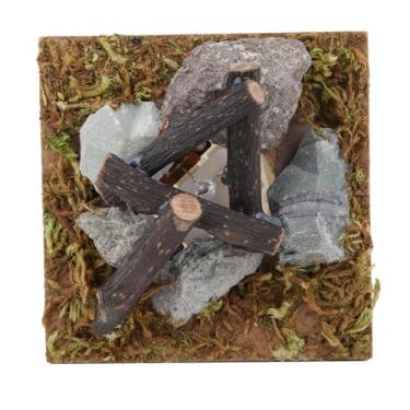 Imagem de Akozon Título: Modelo de Fogueira da Cena do Jardim Em Miniatura de Bonecas - Fogueira de Simulação Movida a Bateria para 1/12 de Acessórios de Boneca Em Escala (fogueira)