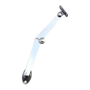 Imagem de Baoblaze Dobradiças de suporte de tampa dobrável com parafusos de montagem, suporte de tampa de reposição para serviço pesado, dobradiça de gabinete para caixa, para O Lado Esquerdo