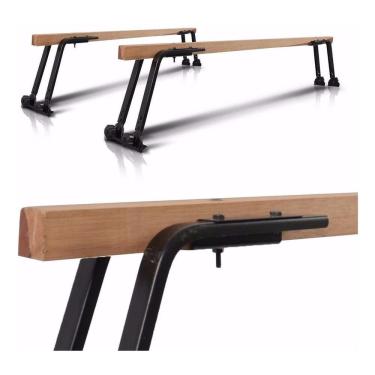 Imagem de Rack Teto Modelo Vw Perua Kombi Reforçado Madeira Preto