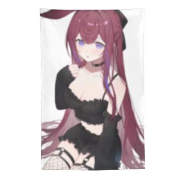 Imagem de LIEGBMEU Sexy Bikini Hot Anime Girl Tapeçaria 152.4 cm x 228.6 cm Interior Exterior Wall Quilt Art Decoração de Tapeçaria Caprichosa, AF173