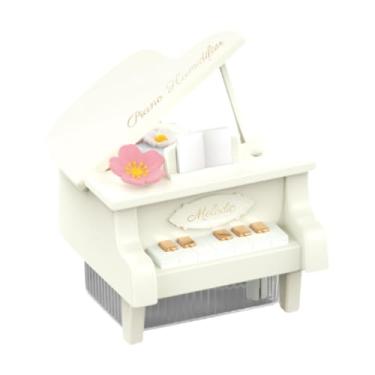 Imagem de Ioensy Umidificador de ar para piano, configurações de luz ambiente, presente de mesa, difusor de névoa de 350 ml, 2 modos de configuração para quarto, sala, Branco