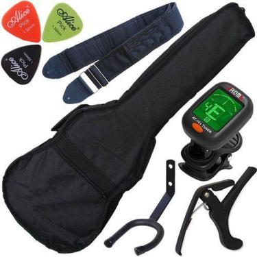 Imagem de Kit Capa Acolchoada Viola Ultra Resistente + Acessórios