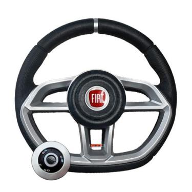 Imagem de Volante Fiat Fiorino Siena Strada Stilo Palio 1996 Até 2013 - Compatív
