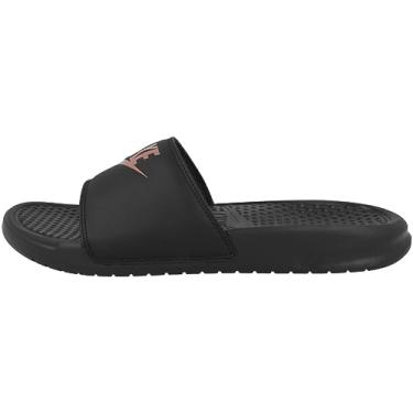 Imagem de Nike Sandália feminina Benassi Just Do It, Preto/ouro rosa, 42