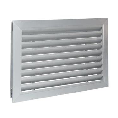 Imagem de Ventilação de empena de alumínio, ventilações de galpão pintáveis para ventilação de sótão com tela, design elegante grelha de retorno de ar ventilações de parede de liga ideal para aberturas de sótão