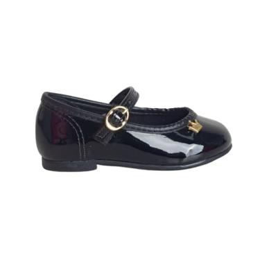 Imagem de Sapatilha Molekinha Verniz Premium Bebê Feminino, Preto, 20
