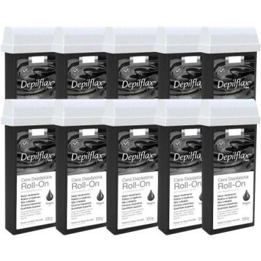 Imagem de Kit 10 Refil Cera Depilatoria Corporal Profissional Depilação Roll On 