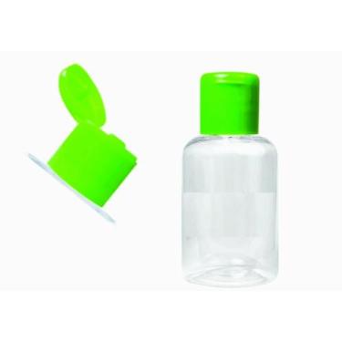 Imagem de 30 Frasco Plástico 100ml Rosca C/ Tampa Flip Top - Chineleria