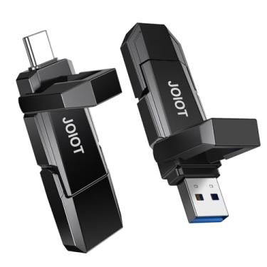 Imagem de JOIOT Pen Drive USB C de 128 GB até 450 MB/s Dual Tipo-C e USB-A USB 3.2 Unidade de estado sólido USB-C compatível com iPhone série 15/16, smartphone, tablet, laptop, carro, Smart TV, console de jogos
