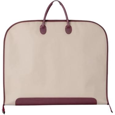 Imagem de Bolsa De Transporte De Terno Com Zíper Dobrável Respirável Multiuso Capa De Vestuário Roupas Terno Smokings Vestidos Casacos Porta-casacos Com Alças De Transporte, Apricot