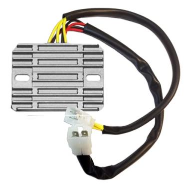 Imagem de DZE Retificador regulador de tensão 2493 | Substituição para Triumph Daytona 600 (2002-2005), Triumph Daytona 650 (2002-2005), Triumph Daytona 955 (1997-2006)... | OEM T1300560, T13000 535 | Esportes