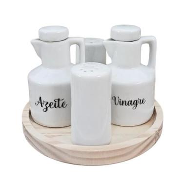 Imagem de Kit Galheteiro 5 pçs - Porcelana decorada - Antilope Decor Porcelanas,
