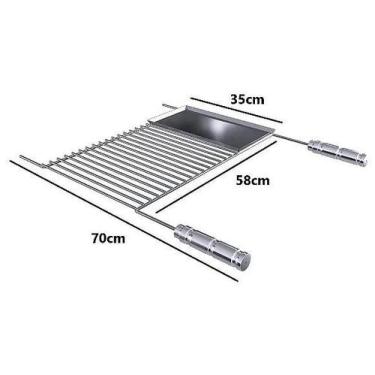 Imagem de Grelha Uruguaia Aço inox 304 1521 - Qualinox