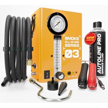 Imagem de Testador de vazamento de máquina de fumaça automotiva para EVAP com motor de ar integrado e medidor de pressão – Modelo 03 – Kit de ferramentas de detecção de fumaça de escape – Máquina de fumaça de