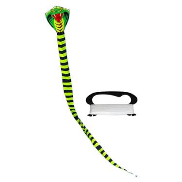 Imagem de Almencla Pipa Grande para Iniciantes, Brinquedo de Ar Livre, Diversão em Parques E Festas, 15m com linha preta