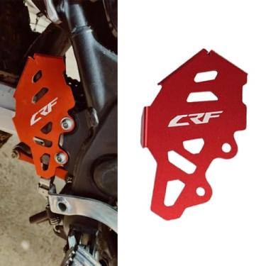 Imagem de Protetor de calcanhar do cilindro mestre do freio traseiro da motocicleta compatível com CRF300L Rally CRF 300 L CRF 300L 2025 2024 2023 2022 2021 (vermelho)