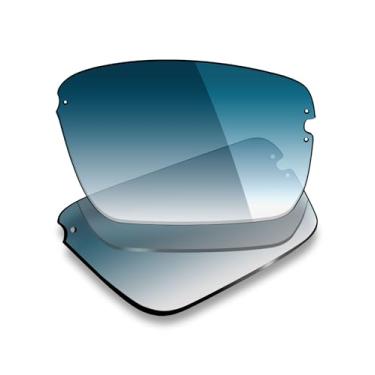 Imagem de Mryok Lentes de reposição UV400 para óculos de sol Costa Del Mar Galveston, HD Polarized, proteção UV, resistente a impactos e ajuste perfeito - Tom gradiente azul