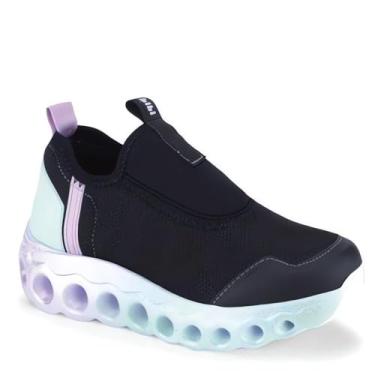 Imagem de Tênis Infantil Bibi Roller Sport Preto Verde Baby Tamanho:29