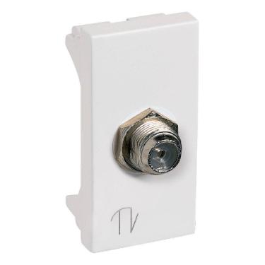 Imagem de Tomada Antena Tv Adaptador Coaxial PP - 615030 - PIAL