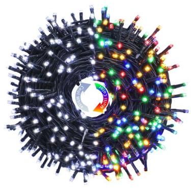 Imagem de Luzes de corda de Natal JMEXSUSS 250 LED brancas/multicoloridas