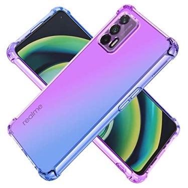 Imagem de Koarwvc Capa para Realme GT 5G/X7 Max 5G/Realme Q3 PRO 5G/Realme GT Neo/Realme GT Neo2T, capa transparente gradiente fina TPU à prova de choque capa protetora para celular para Realme GT 5G