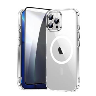 Imagem de Capa Capinha Case Magnética Carregamento por Indução E Película de Privacidade Para iPhone (iPhone 13 Pro)