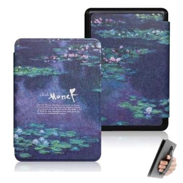 Imagem de GUKSRASO Capa para Kindle Paperwhite 11ª Geração/Signature Edition 2021 (6.8", Modelo: M2L3EK/M2L4EK) - Função Inteligente de Despertar/Dormir Automática, com Alça de Mão